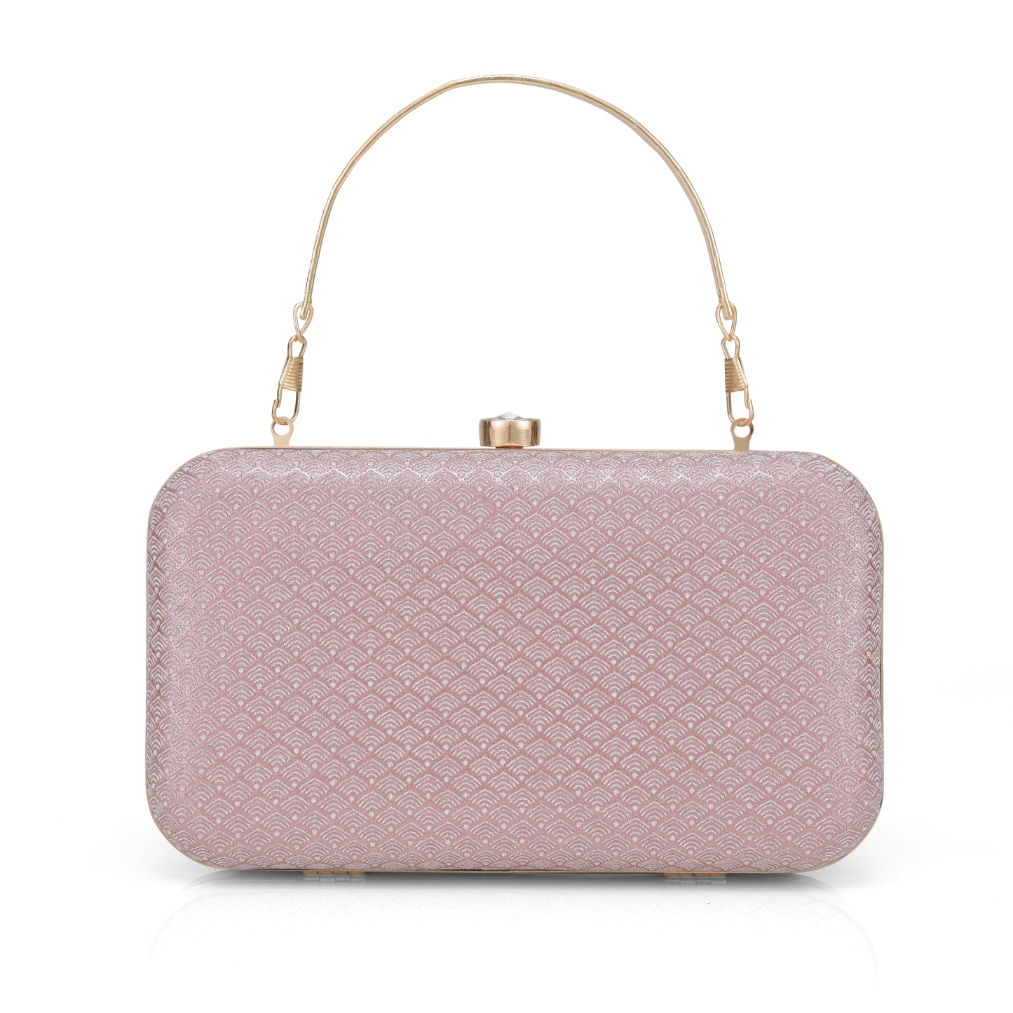 Women’s Luxury Box Clutch with Gold Chain – Party, Wedding & Evening Handbag