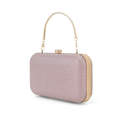 Women’s Luxury Box Clutch with Gold Chain – Party, Wedding & Evening Handbag