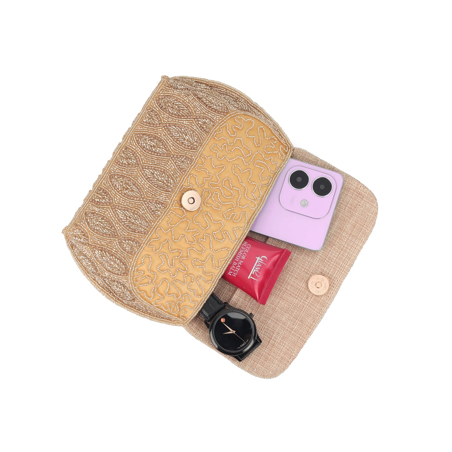 Elegant Beaded Party Clutch for Women – Wedding, Party & Festive Handbag