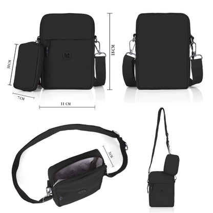 Women’s Mini Crossbody Phone Sling Bag with Pouch – Lightweight Travel Side Bag