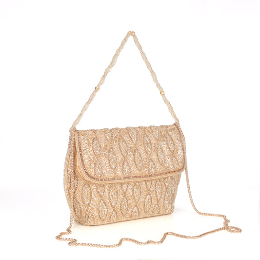 Elegant Beaded Party Clutch for Women – Wedding, Party & Festive Handbag