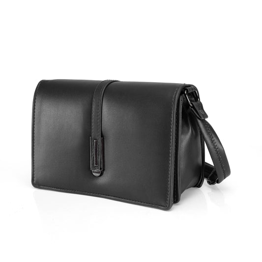 Premium Women’s Sling Clutch Bag | Stylish PU Leather Shoulder Purse with Magnetic Lock – Black, Wine & Taupe