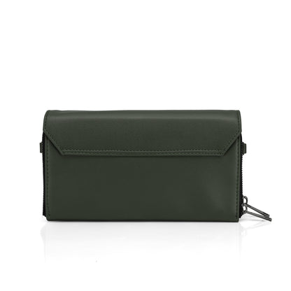 JI Accessories Women’s Multi-Compartment Wallet Clutch – Zippered Long Purse with Sling Strap (Multi-Color)