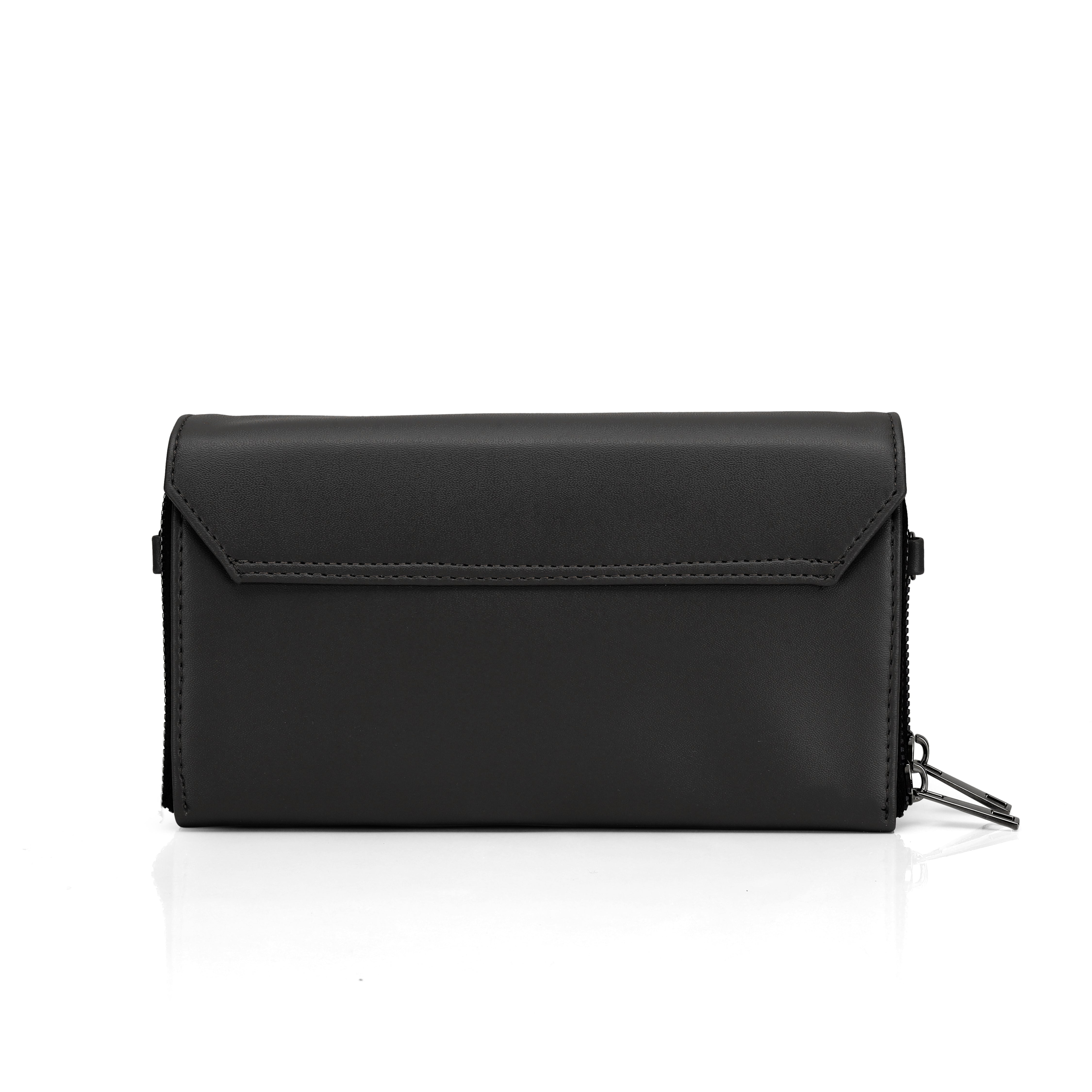 JI Accessories Women’s Multi-Compartment Wallet Clutch – Zippered Long Purse with Sling Strap (Multi-Color)
