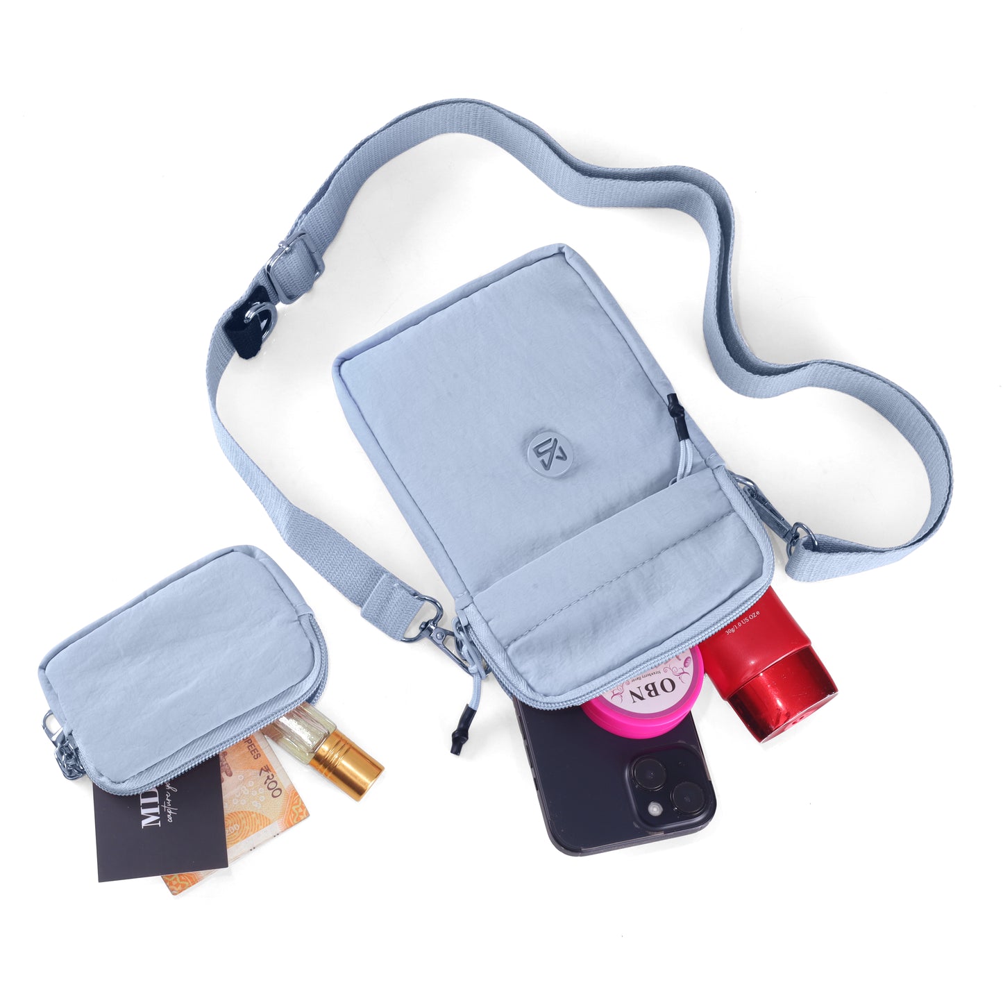 Women’s Mini Crossbody Phone Sling Bag with Pouch – Lightweight Travel Side Bag