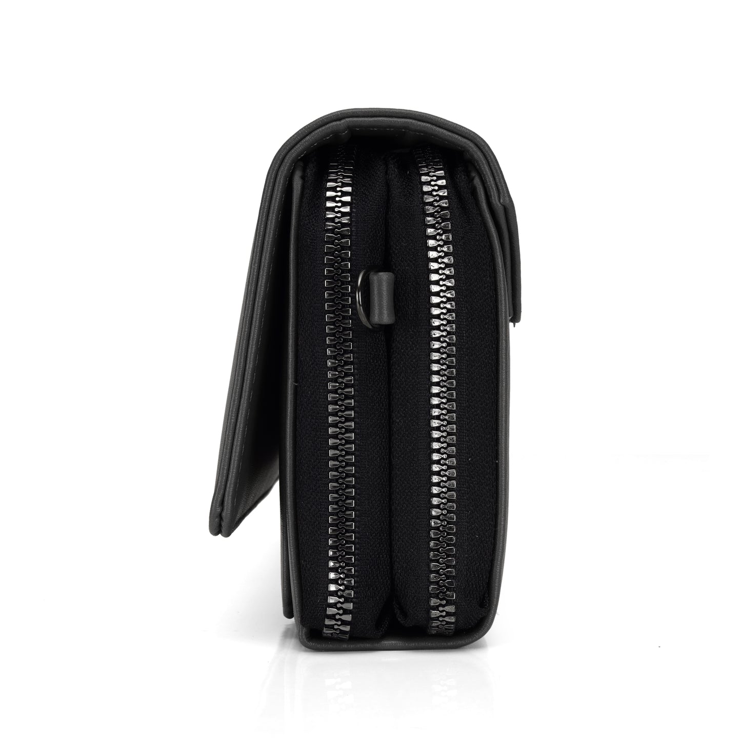 JI Accessories Women’s Multi-Compartment Wallet Clutch – Zippered Long Purse with Sling Strap (Multi-Color)