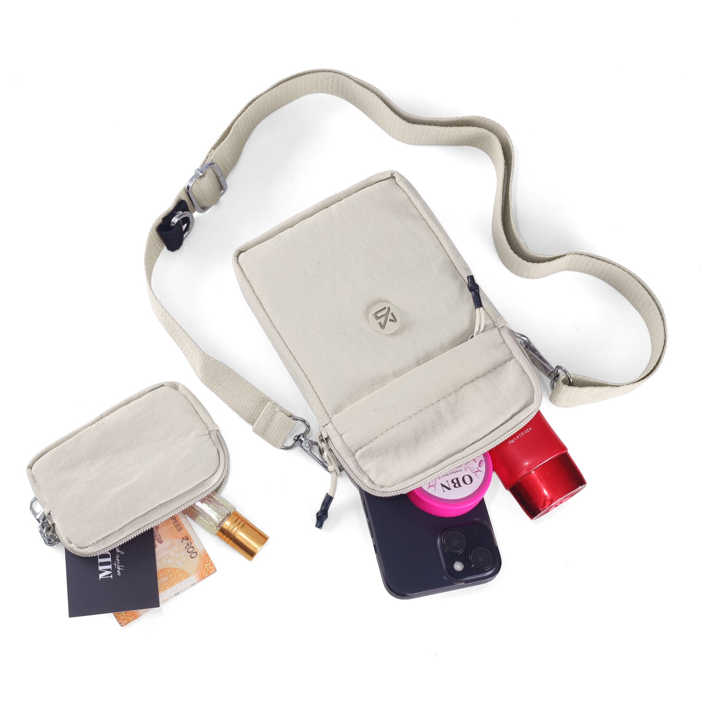 Women’s Mini Crossbody Phone Sling Bag with Pouch – Lightweight Travel Side Bag