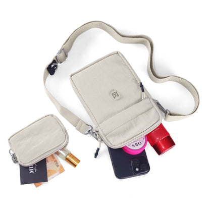 Women’s Mini Crossbody Phone Sling Bag with Pouch – Lightweight Travel Side Bag