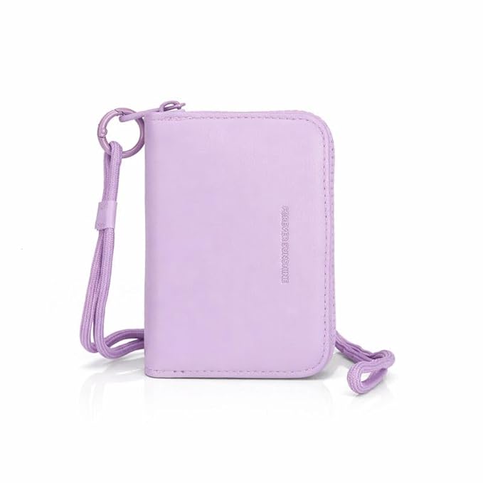 JI TravelMate Hanging Wallet Purse Women's Wallet Zipper Premium Wallet (Purple)