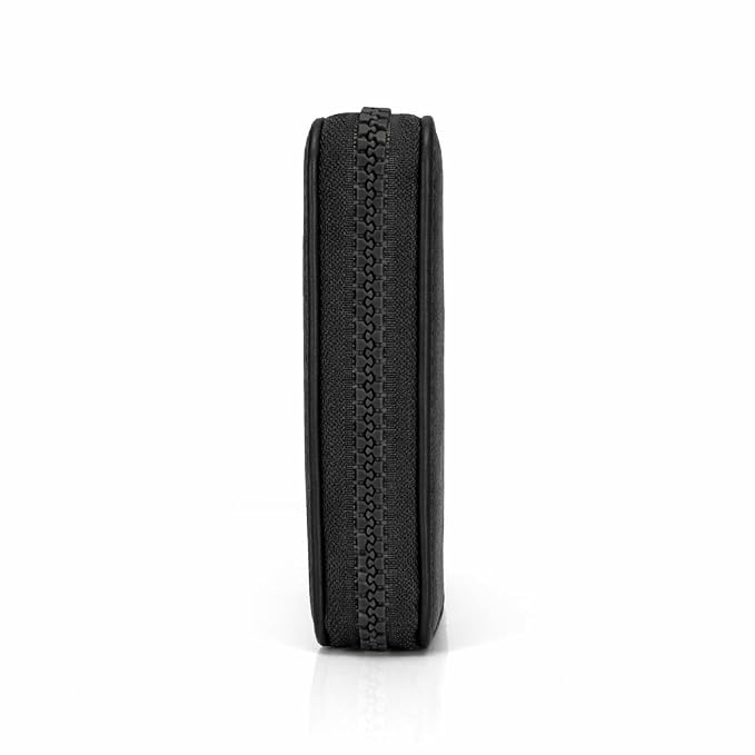 JI TravelMate Hanging Wallet Purse Women's Wallet Zipper Premium Wallet (Black)