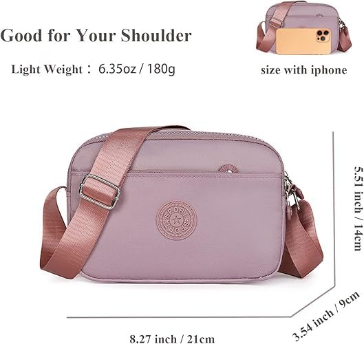 J I ACCESSORIES Stylish Crossbody Sling Bag for Women & Men – Lightweight Travel Shoulder Purse