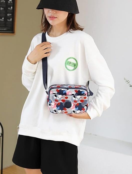 J I ACCESSORIES Stylish Crossbody Sling Bag for Women & Men – Lightweight Travel Shoulder Purse