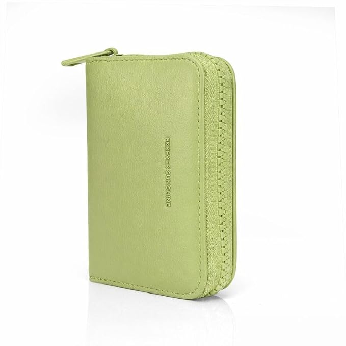 JI TravelMate Hanging Wallet Purse Women's Wallet Zipper Premium Wallet (Light Green)