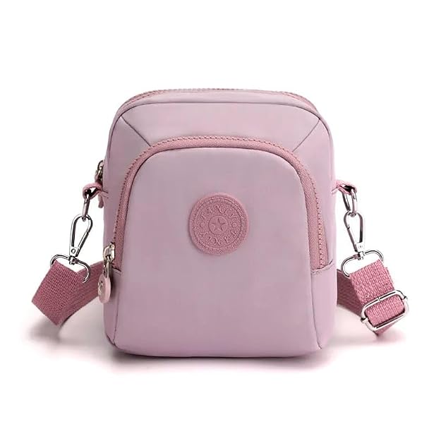 Bag In Compact Black Crossbody Bag for Men and Women, Waterproof Travel and Everyday Sling Bag with Adjustable Strap
