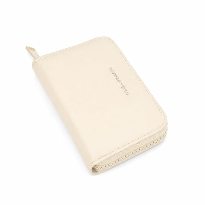 JI TravelMate Hanging Wallet Purse Women's Wallet Zipper Premium Wallet (White)