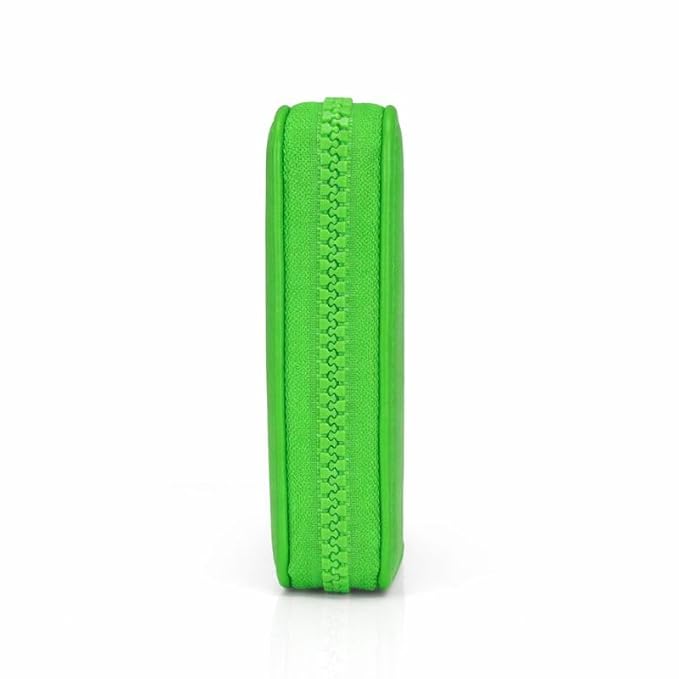 JI TravelMate Hanging Wallet Purse Women's Wallet Zipper Premium Wallet (Green)