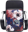 Bag in Women’s Floral Crossbody Phone Bag – Multi-Pocket Small Shoulder Purse with Adjustable Strap
