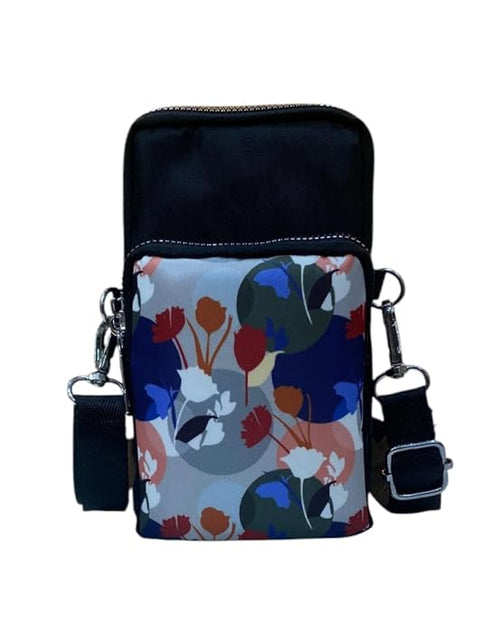 Bag in Bag In Floral Crossbody Bag with Multiple Zippered Compartments - Compact, Stylish and Convenient for Travel and Daily Use