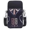 Bag in Bag In Floral Crossbody Bag with Multiple Zippered Compartments - Compact, Stylish and Convenient for Travel and Daily Use