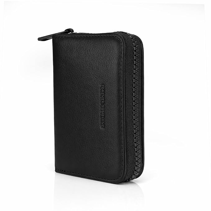 JI TravelMate Hanging Wallet Purse Women's Wallet Zipper Premium Wallet (Black)