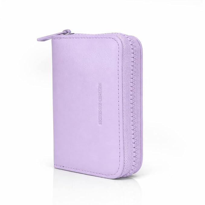 JI TravelMate Hanging Wallet Purse Women's Wallet Zipper Premium Wallet (Purple)