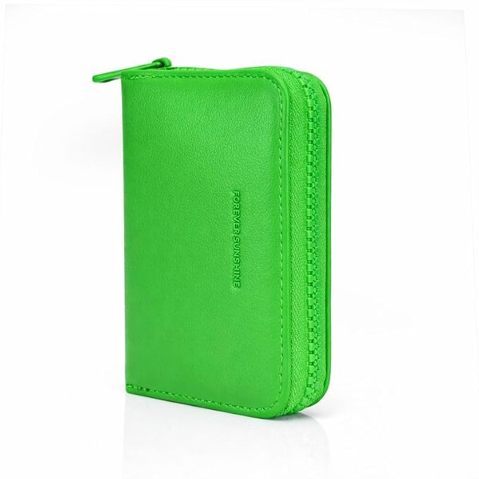 JI TravelMate Hanging Wallet Purse Women's Wallet Zipper Premium Wallet (Green)