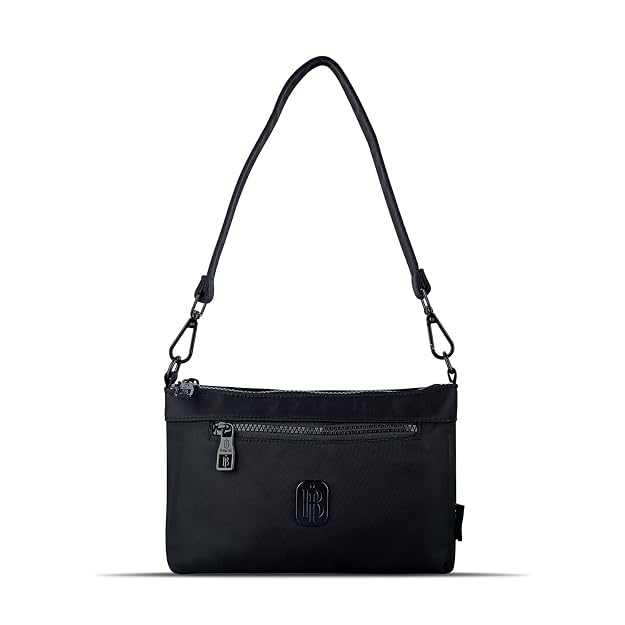 Bag In Nylon Shoulder Bag for Women, Compact Lightweight Zippered Crossbody Purse