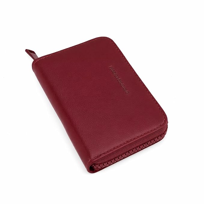 JI TravelMate Hanging Wallet Purse Women's Wallet Zipper Premium Wallet (Maroon)