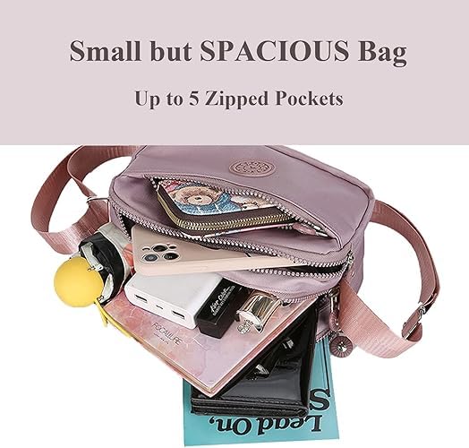 J I ACCESSORIES Stylish Crossbody Sling Bag for Women & Men – Lightweight Travel Shoulder Purse