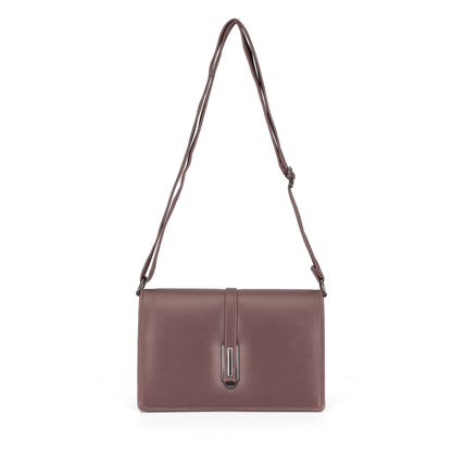 Premium Women’s Sling Clutch Bag | Stylish PU Leather Shoulder Purse with Magnetic Lock – Black, Wine & Taupe