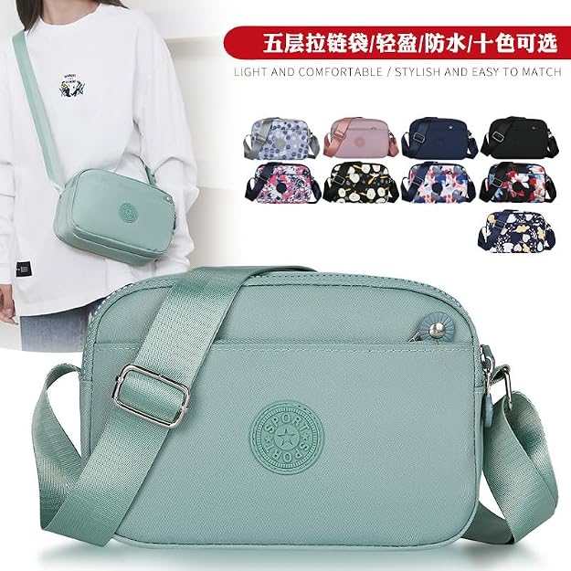Bag in Sling Bag for Women - Girls Travel Crossbody Bags with Adjustable Strap - Ladies Shoulder Purse