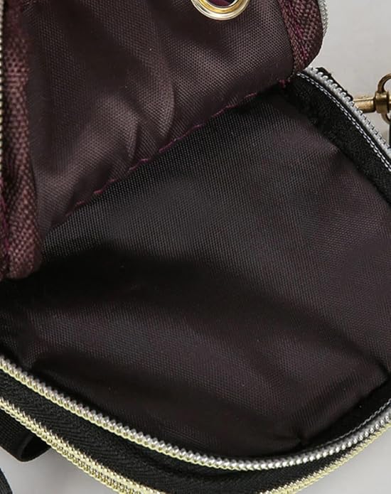 Bag in Bag In Floral Crossbody Bag with Multiple Zippered Compartments - Compact, Stylish and Convenient for Travel and Daily Use