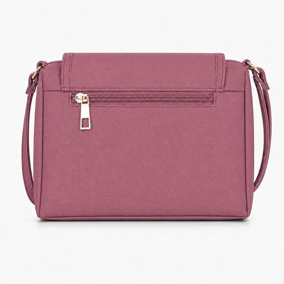 J I ACCESSORIES Women’s Stylish Crossbody Sling Bag – Elegant PU Leather Small Shoulder Purse with Adjustable Strap – Casual & Travel Handbag