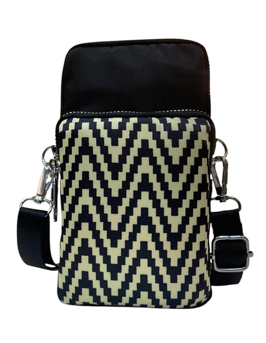 Bag in Bag In Floral Crossbody Bag with Multiple Zippered Compartments - Compact, Stylish and Convenient for Travel and Daily Use