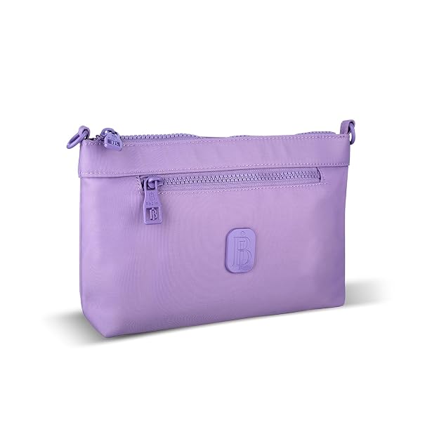 Bag In Nylon Shoulder Bag for Women, Compact Lightweight Zippered Crossbody Purse