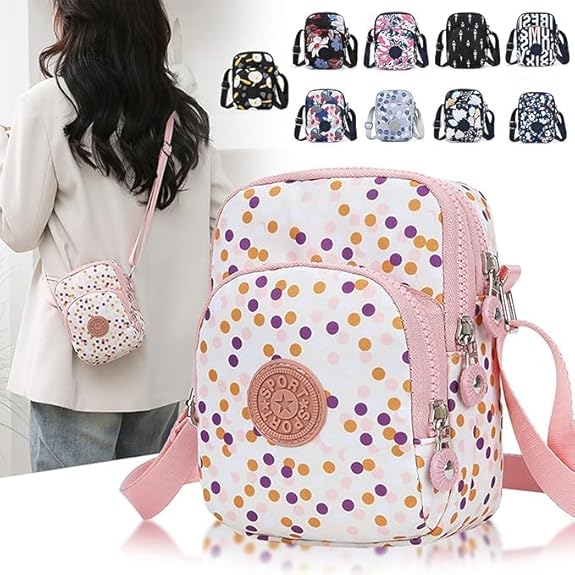 Bag in Crossbody Bag for Women– Casual Nylon Shoulder Bag, Lightweight & Comfortable for Daily, Travel, Outdoor Use