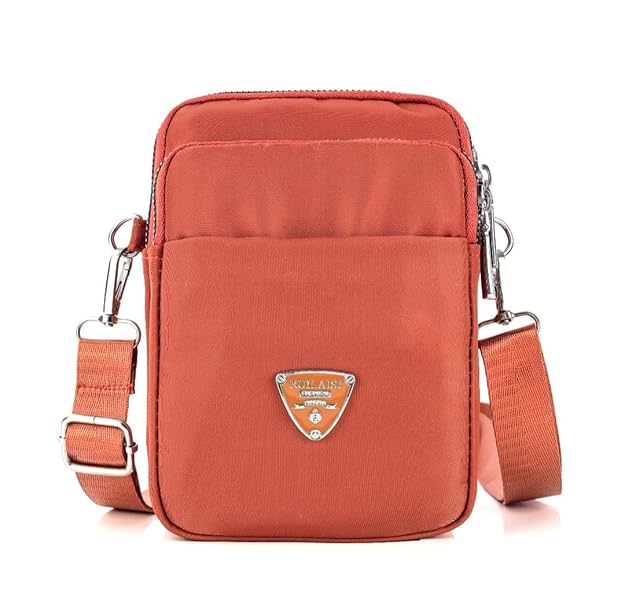 Bag in Multi-Compartment Crossbody Phone Bag for Women Stylish and Compact Zippered Pouch with Adjustable Strap – 8 Trendy Colors for Everyday Use