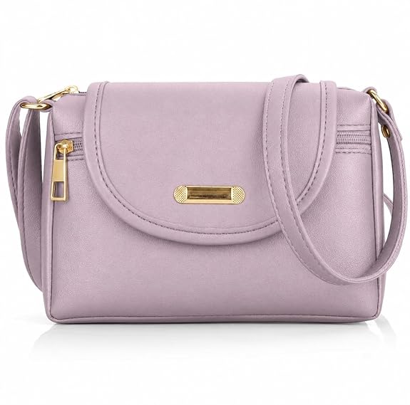 J I ACCESSORIES Women’s Stylish Crossbody Sling Bag – Elegant PU Leather Small Shoulder Purse with Adjustable Strap – Casual & Travel Handbag