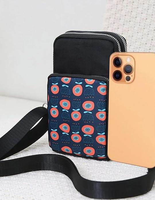Bag in Women’s Floral Crossbody Phone Bag – Multi-Pocket Small Shoulder Purse with Adjustable Strap