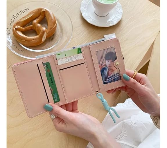 Bag in Trendy Candy Girls Wallet with Pink Heart Logo Stylish and Playful Mini Wallet for Teens