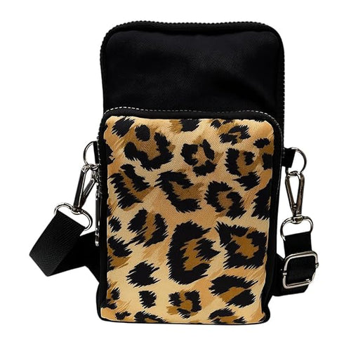 Bag in Bag In Floral Crossbody Bag with Multiple Zippered Compartments - Compact, Stylish and Convenient for Travel and Daily Use