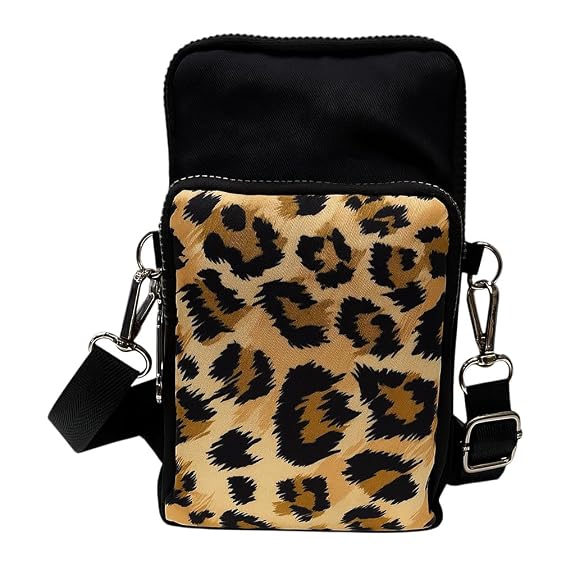 Bag in Bag In Floral Crossbody Bag with Multiple Zippered Compartments - Compact, Stylish and Convenient for Travel and Daily Use