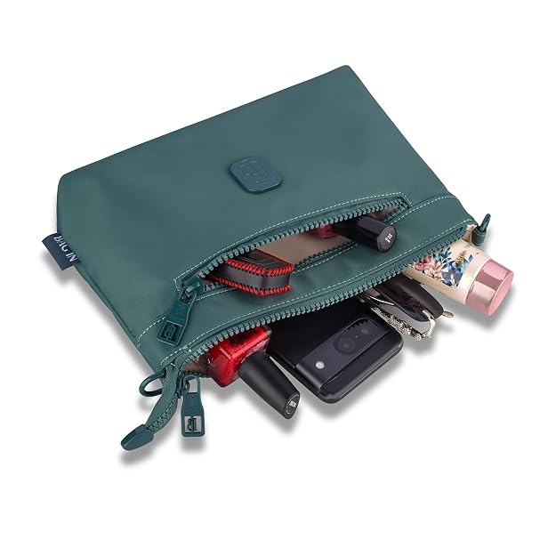 Bag In Nylon Shoulder Bag for Women, Compact Lightweight Zippered Crossbody Purse