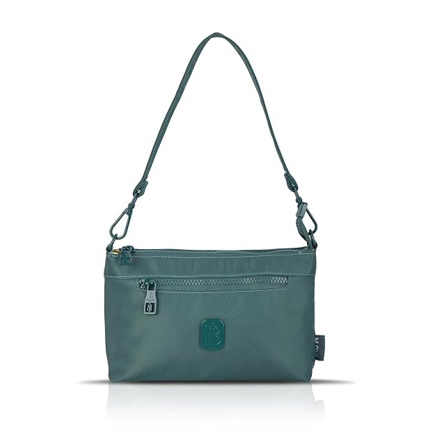 Bag In Nylon Shoulder Bag for Women, Compact Lightweight Zippered Crossbody Purse