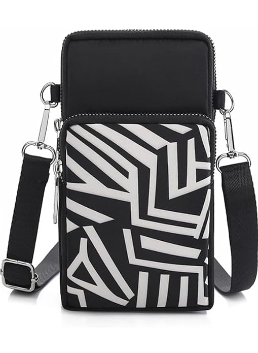Bag in Women’s Floral Crossbody Phone Bag – Multi-Pocket Small Shoulder Purse with Adjustable Strap