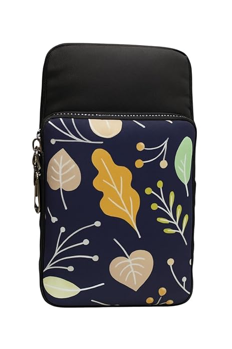 Bag in Bag In Floral Crossbody Bag with Multiple Zippered Compartments - Compact, Stylish and Convenient for Travel and Daily Use