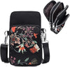 Bag in Women’s Floral Crossbody Phone Bag – Multi-Pocket Small Shoulder Purse with Adjustable Strap