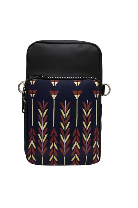 Bag in Bag In Floral Crossbody Bag with Multiple Zippered Compartments - Compact, Stylish and Convenient for Travel and Daily Use