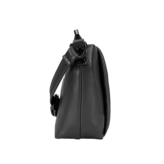J I Quilted Crossbody Sling Bag for Women Soft Padded Design, Adjustable Strap, Compact Everyday Shoulder Purse