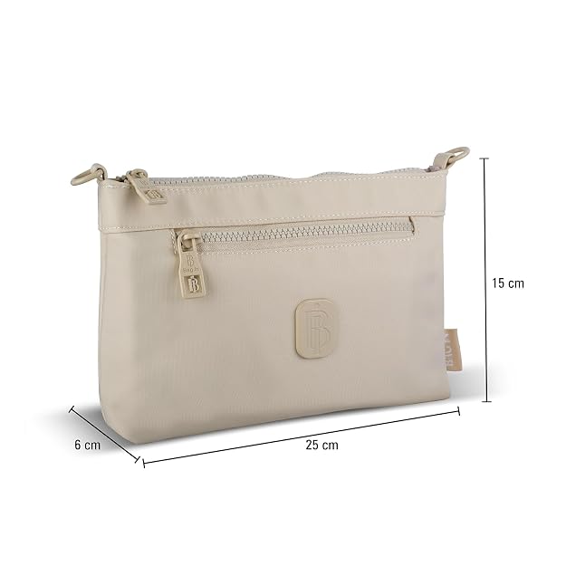 Bag In Nylon Shoulder Bag for Women, Compact Lightweight Zippered Crossbody Purse